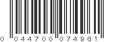 UPC 044700074961