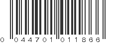 UPC 044701011866