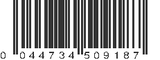 UPC 044734509187