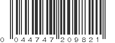 UPC 044747209821