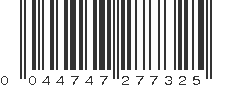 UPC 044747277325