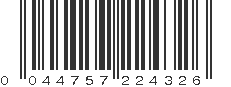 UPC 044757224326