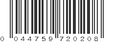 UPC 044759720208