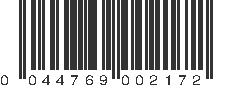 UPC 044769002172