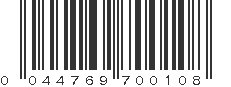 UPC 044769700108