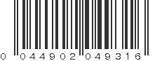 UPC 044902049316