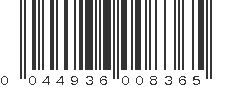 UPC 044936008365