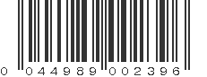 UPC 044989002396