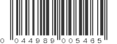 UPC 044989005465