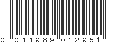 UPC 044989012951