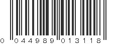 UPC 044989013118