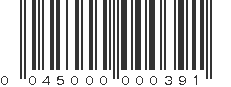 UPC 045000000391