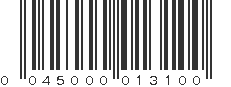 UPC 045000013100