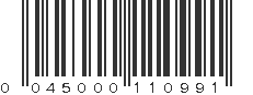 UPC 045000110991