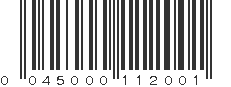 UPC 045000112001