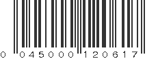 UPC 045000120617