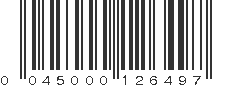 UPC 045000126497