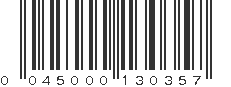 UPC 045000130357