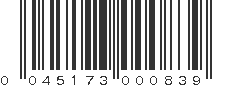 UPC 045173000839