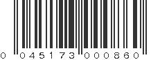 UPC 045173000860