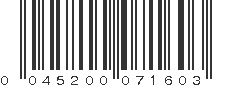 UPC 045200071603