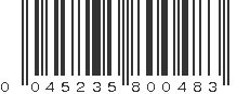 UPC 045235800483