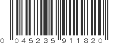 UPC 045235911820