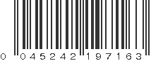 UPC 045242197163