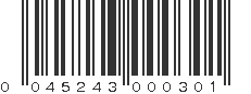 UPC 045243000301