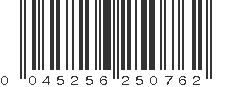 UPC 045256250762