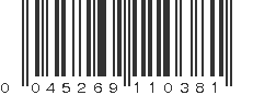 UPC 045269110381