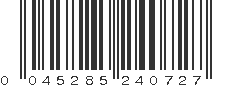 UPC 045285240727