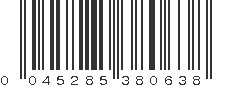 UPC 045285380638