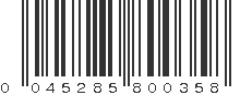 UPC 045285800358