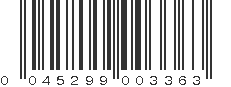 UPC 045299003363