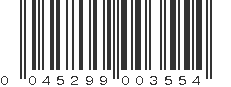 UPC 045299003554