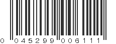 UPC 045299006111