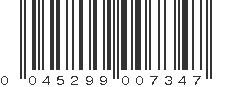 UPC 045299007347