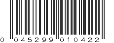 UPC 045299010422