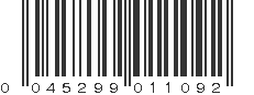 UPC 045299011092