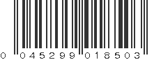 UPC 045299018503