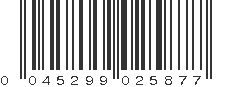 UPC 045299025877