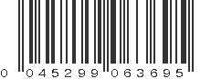 UPC 045299063695