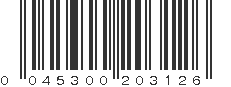 UPC 045300203126