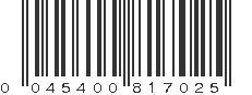 UPC 045400817025