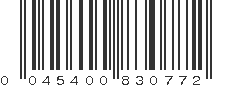 UPC 045400830772