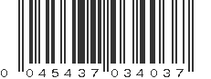 UPC 045437034037