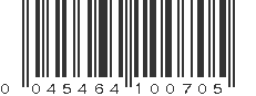 UPC 045464100705