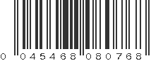 UPC 045468080768