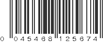 UPC 045468125674